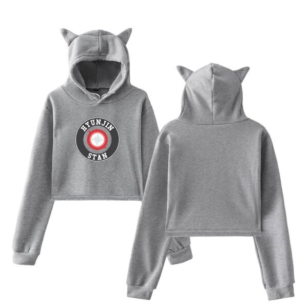 Hyunjin Cropped Hoodie #1 - Image 4