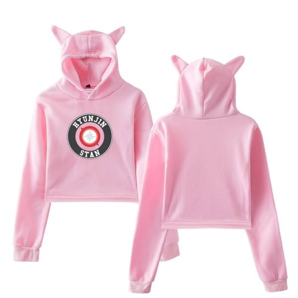 Hyunjin Cropped Hoodie #1 - Image 5