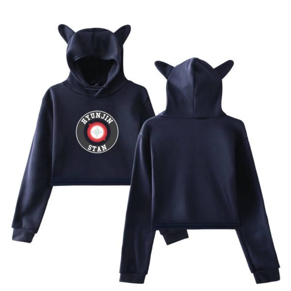 Hyunjin Cropped Hoodie #1 - Image 3