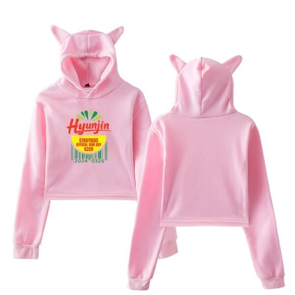 Hyunjin Cropped Hoodie #3 - Image 5